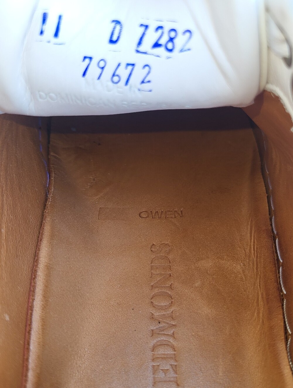 Allen Edmonds White Leather Owen Casual Sneaker Tennis Athletic Walk Shoe Men 11 - Picture 8 of 10